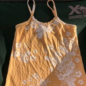 Kahulale’a Yellow Sleeveless Casual Camisole Dress with Floral Design Size 4